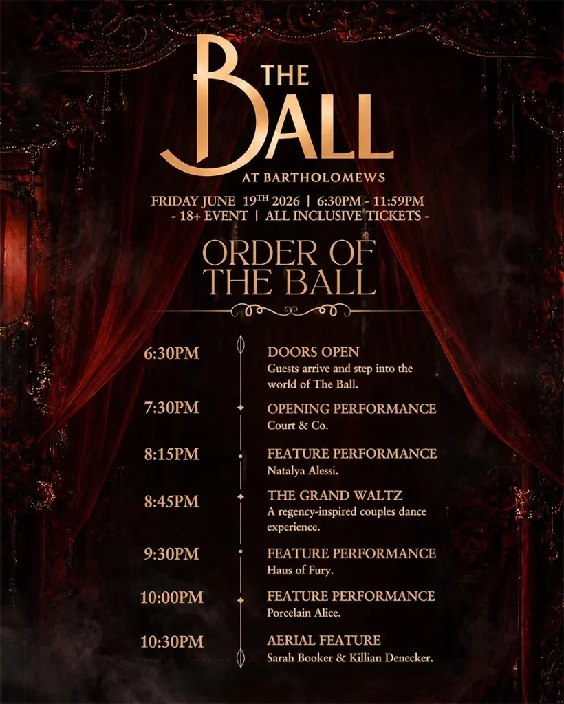 The Ball itinerary